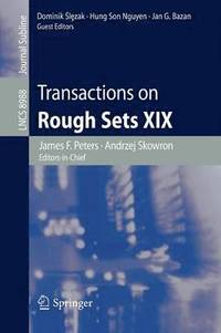 bokomslag Transactions on Rough Sets XIX