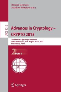 bokomslag Advances in Cryptology -- CRYPTO 2015