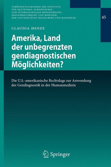 bokomslag Amerika, Land der unbegrenzten gendiagnostischen Mglichkeiten?