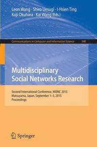 bokomslag Multidisciplinary Social Networks Research