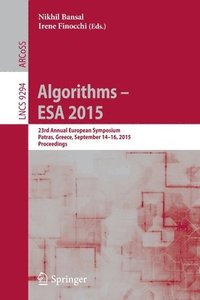bokomslag Algorithms - ESA 2015