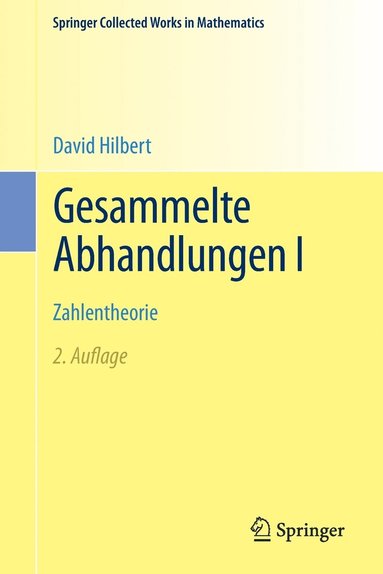 bokomslag Gesammelte Abhandlungen I
