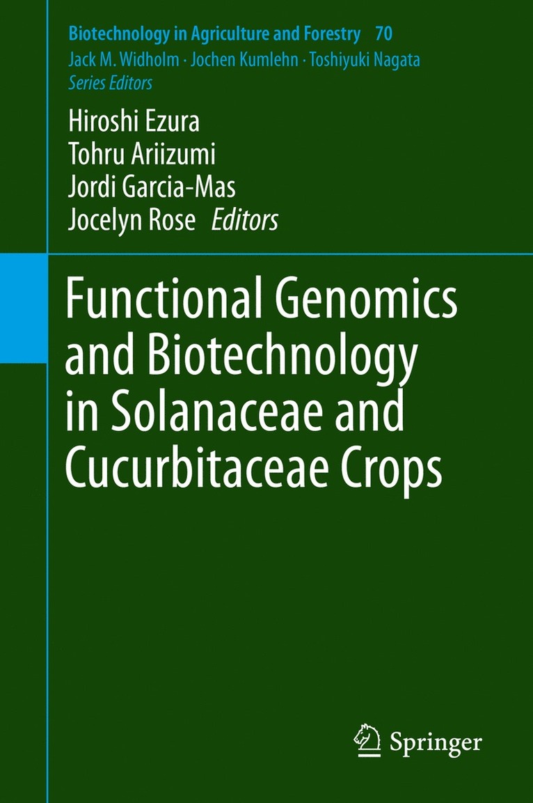 Hiroshi Ezura, Tohru Ariizumi, Jordi Garcia-Mas, Jocelyn Rose - Functional Genomics and Biotechnology in Solanaceae and Cucurbitaceae Crops, Inbunden