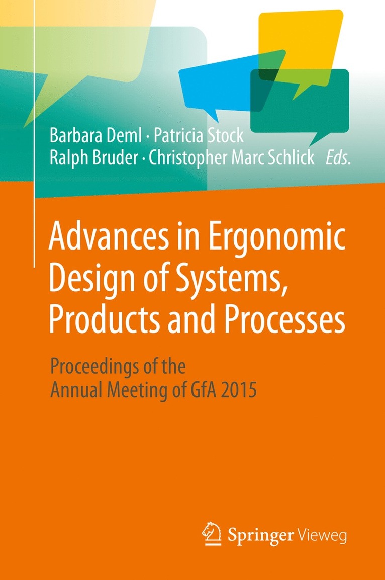 Advances in Ergonomic Design  of Systems, Products and Processes 1