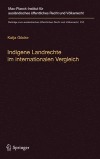 bokomslag Indigene Landrechte im internationalen Vergleich