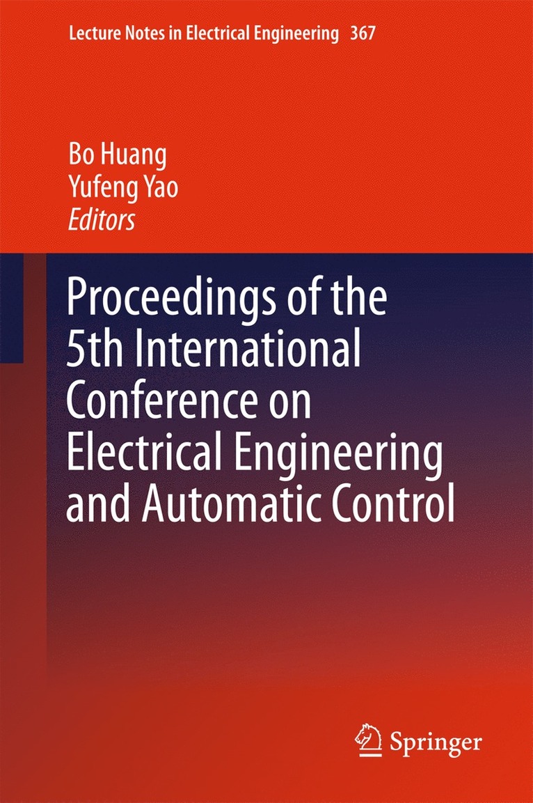Proceedings of the 5th International Conference on Electrical Engineering and Automatic Control