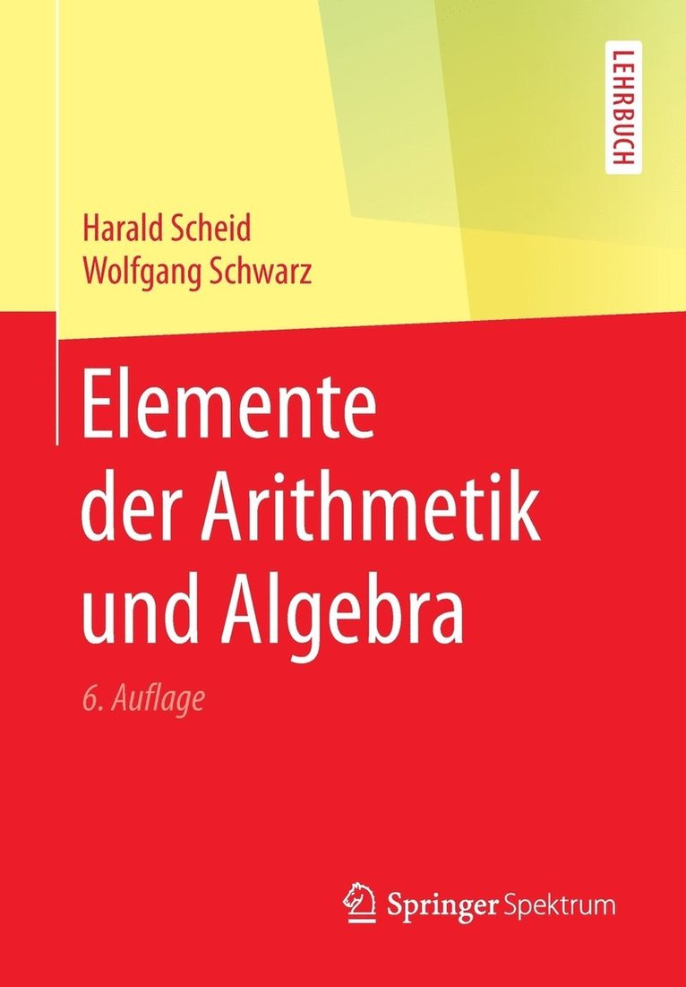 Elemente der Arithmetik und Algebra 1