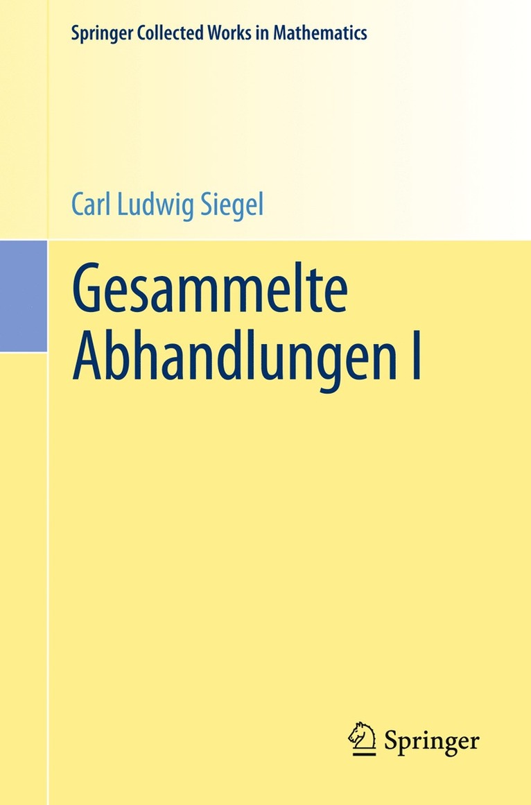 Carl Ludwig Siegel, Komaravolu Chandrasekharan, Hans Maaß - Gesammelte Abhandlungen I, Häftad