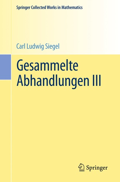bokomslag Gesammelte Abhandlungen III