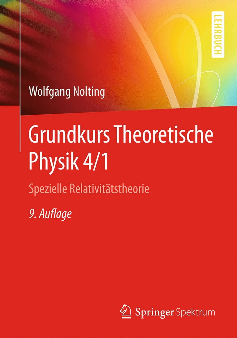 Grundkurs Theoretische Physik 4/1 1