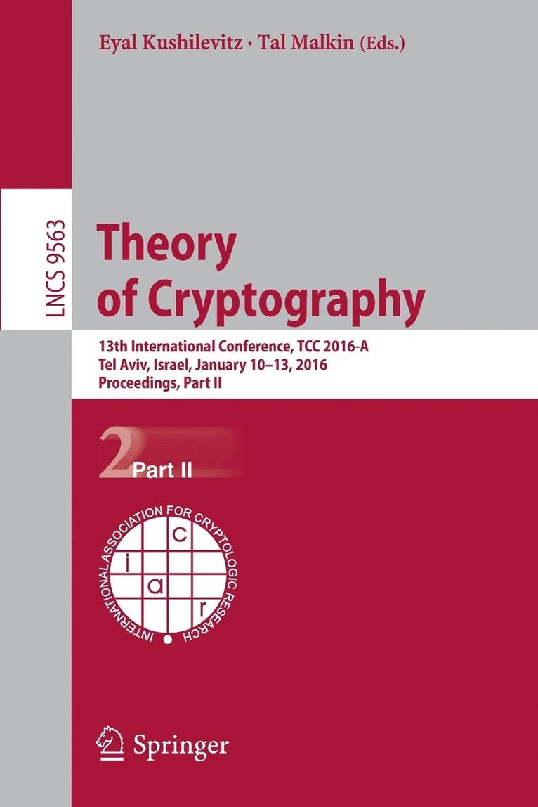 Theory of Cryptography 1