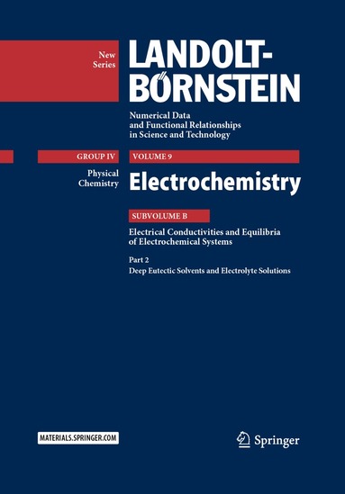Rudolf Holze, M. D. Lechner - Electrochemistry, Inbunden