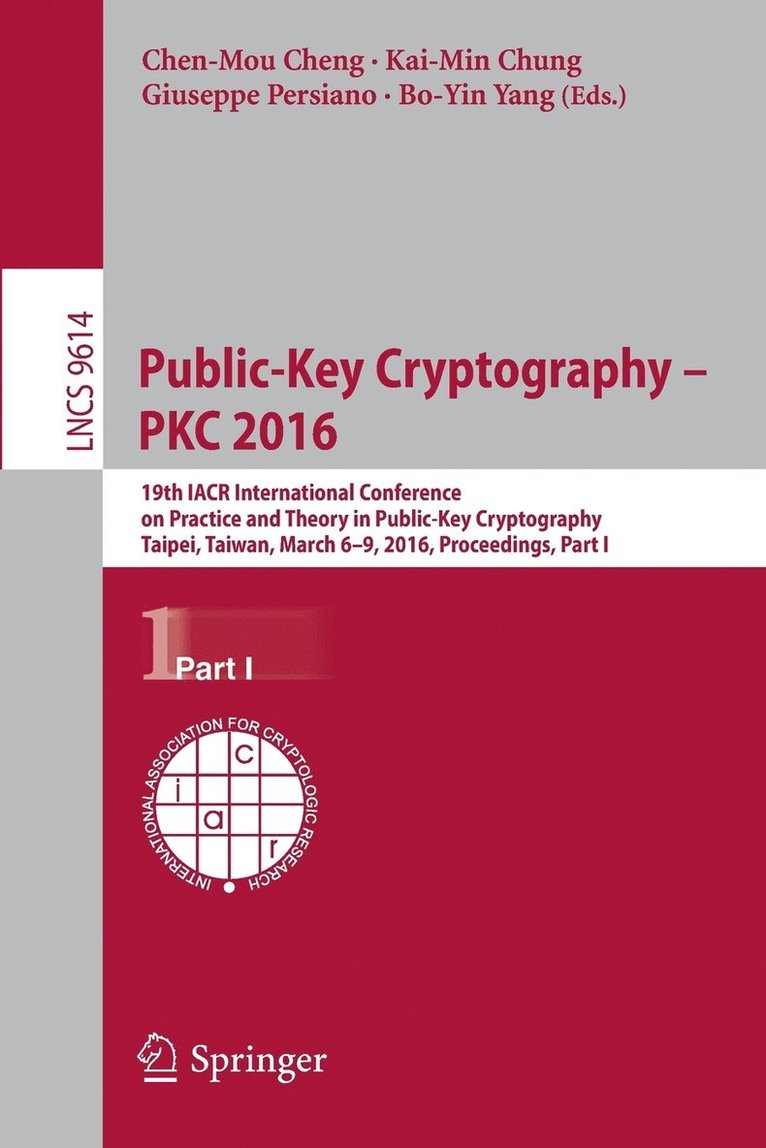 Public-Key Cryptography  PKC 2016 1