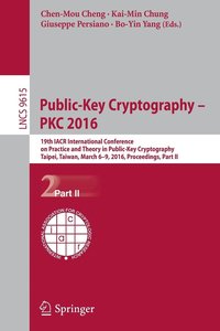 bokomslag Public-Key Cryptography  PKC 2016