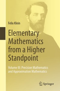 bokomslag Elementary Mathematics from a Higher Standpoint