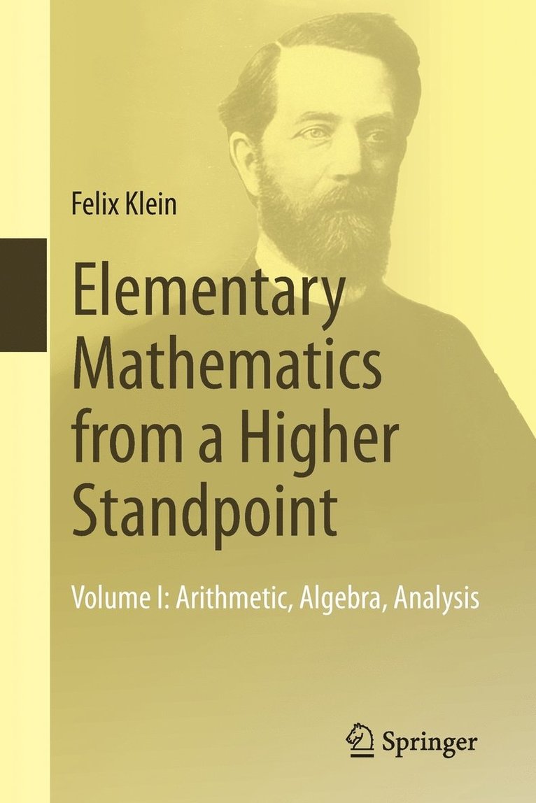 Elementary Mathematics from a Higher Standpoint 1