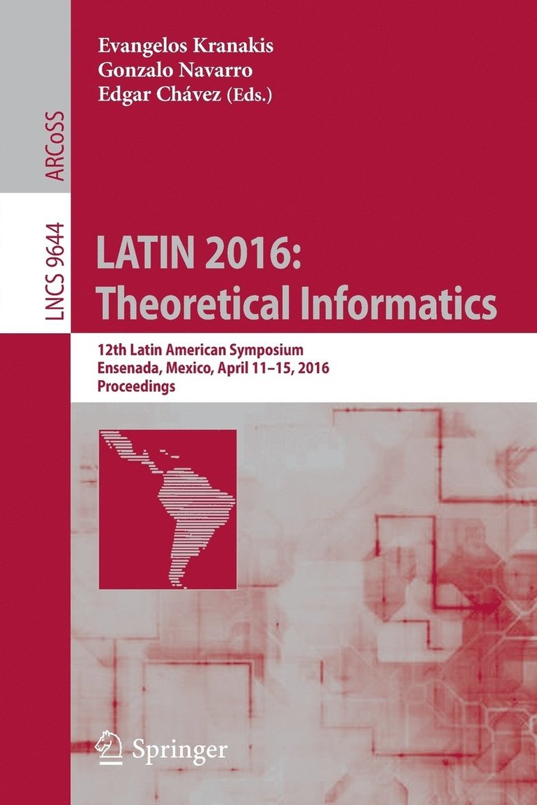 LATIN 2016: Theoretical Informatics 1
