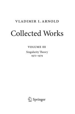 Vladimir Arnold  Collected Works 1