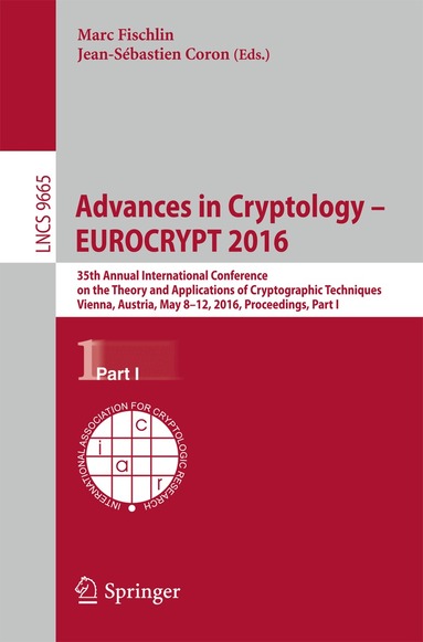 Marc Fischlin, Jean-Sébastien Coron - Advances in Cryptology – EUROCRYPT 2016, Häftad