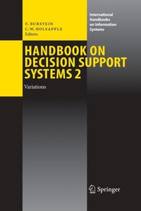 bokomslag Handbook on Decision Support Systems 2