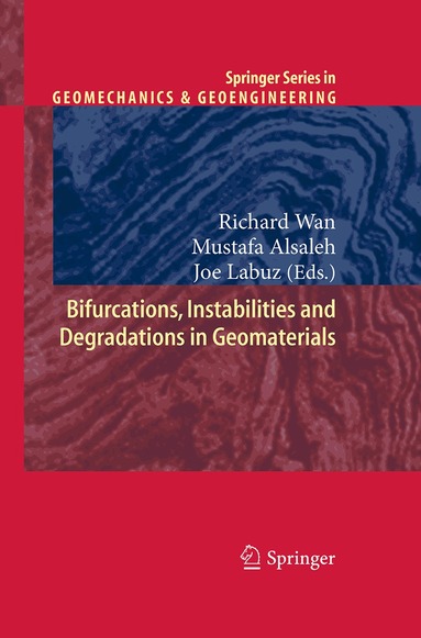 Richard Wan, Mustafa Alsaleh, Joe Labuz - Bifurcations, Instabilities and Degradations in Geomaterials, Häftad