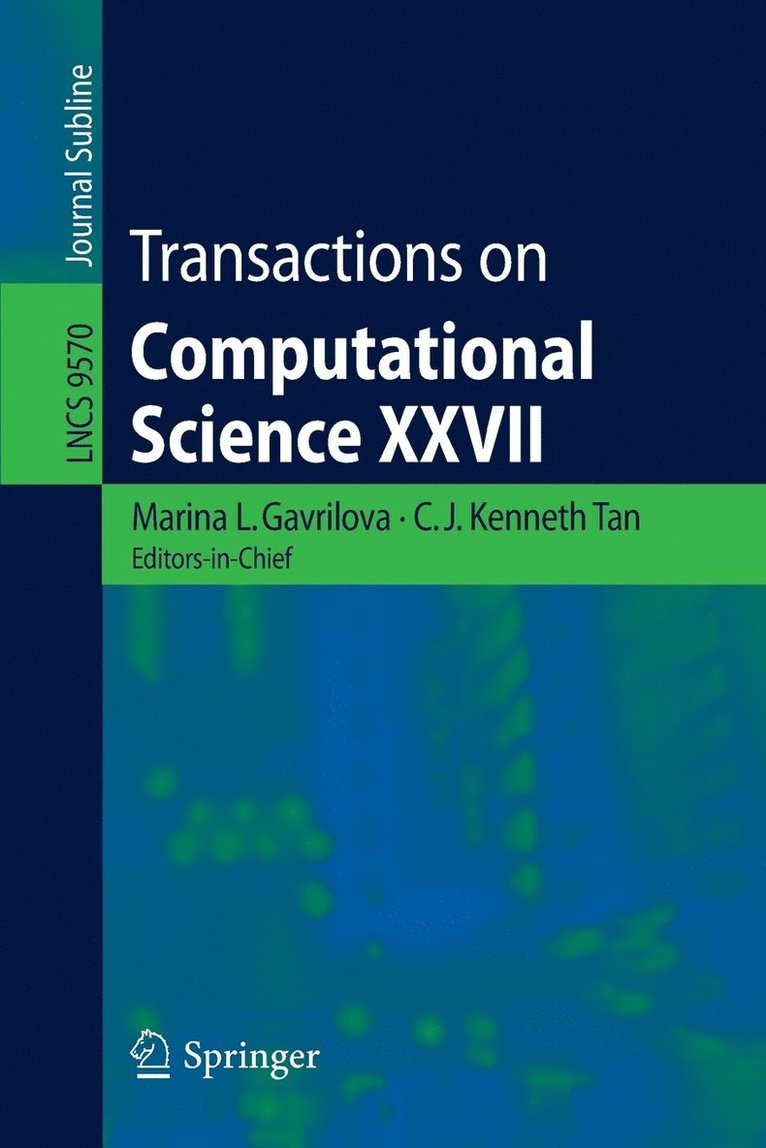 Transactions on Computational Science XXVII 1