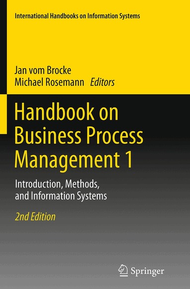 Jan vom Brocke, Michael Rosemann - Handbook on Business Process Management 1, Häftad