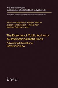 bokomslag The Exercise of Public Authority by International Institutions