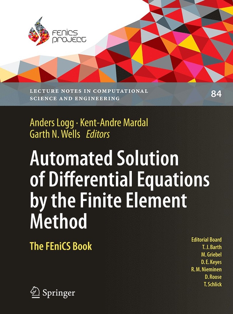 Automated Solution of Differential Equations by the Finite Element Method
