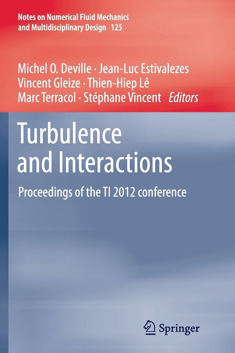 Michel O. Deville, Jean-Luc Estivalezes, Vincent Gleize, Thien-Hiep Lê, Marc Terracol, Stéphane Vincent - Turbulence and Interactions, Häftad
