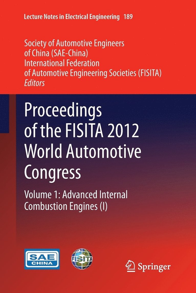 Proceedings of the FISITA 2012 World Automotive Congress 1