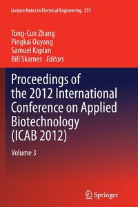 bokomslag Proceedings of the 2012 International Conference on Applied Biotechnology (ICAB 2012)