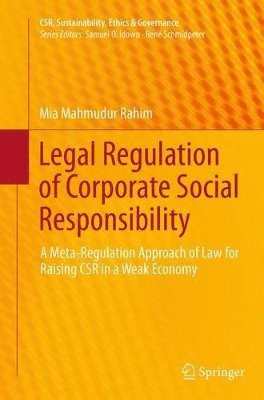 bokomslag Legal Regulation of Corporate Social Responsibility