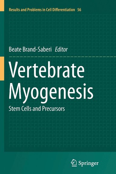 bokomslag Vertebrate Myogenesis