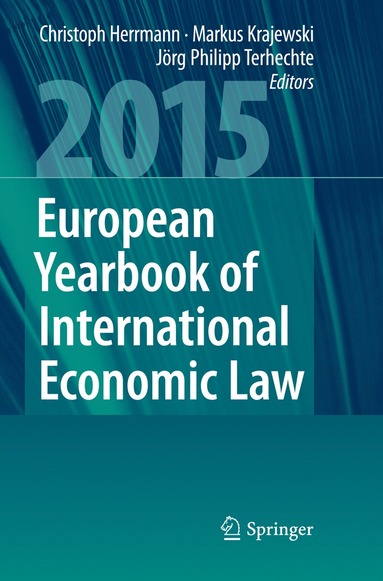 bokomslag European Yearbook of International Economic Law 2015