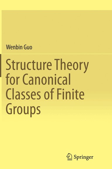Wenbin Guo - Structure Theory for Canonical Classes of Finite Groups, Häftad
