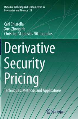 Derivative Security Pricing 1