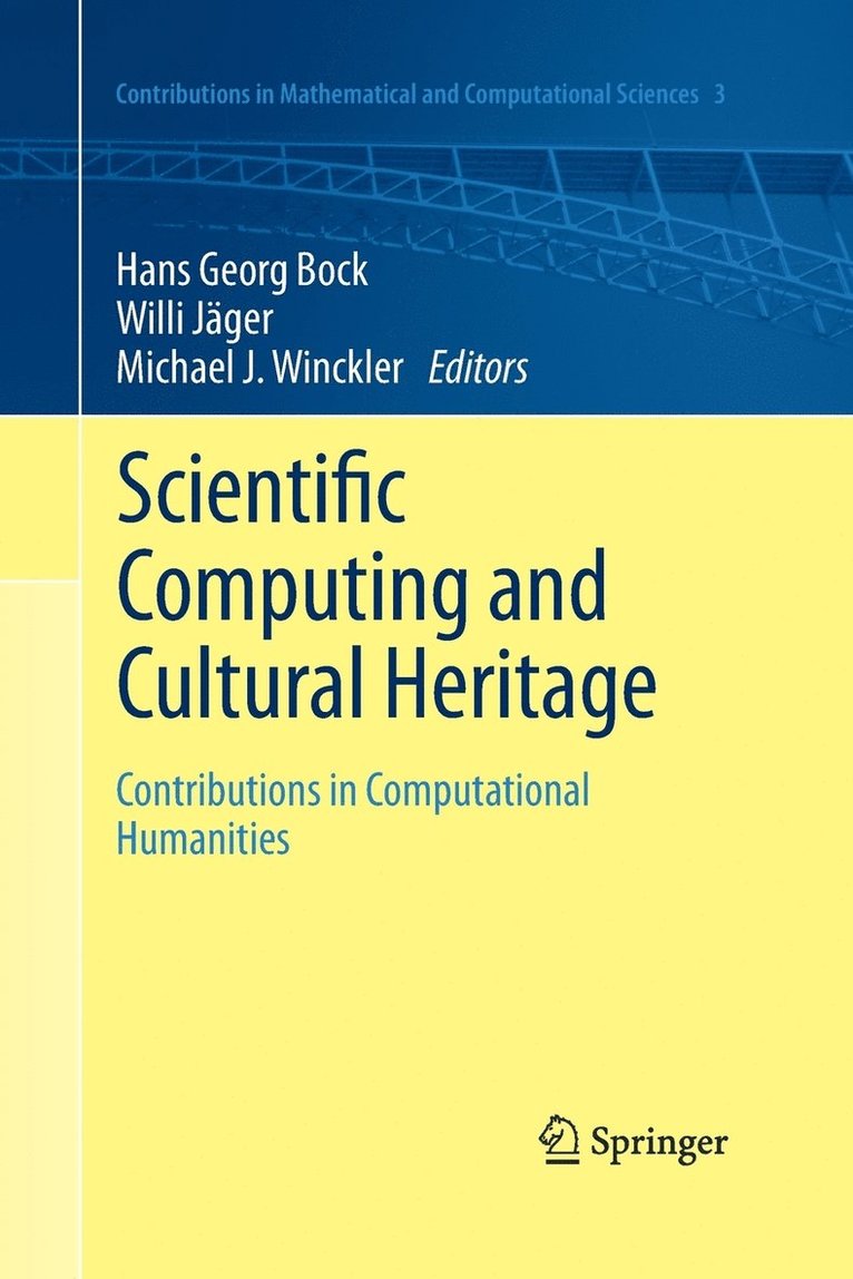Scientific Computing and Cultural Heritage 1