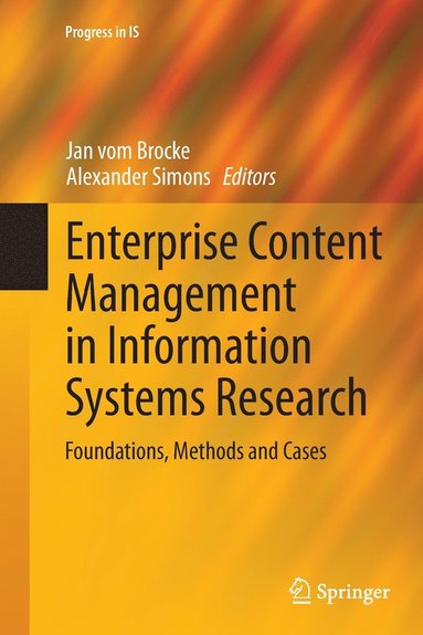 bokomslag Enterprise Content Management in Information Systems Research