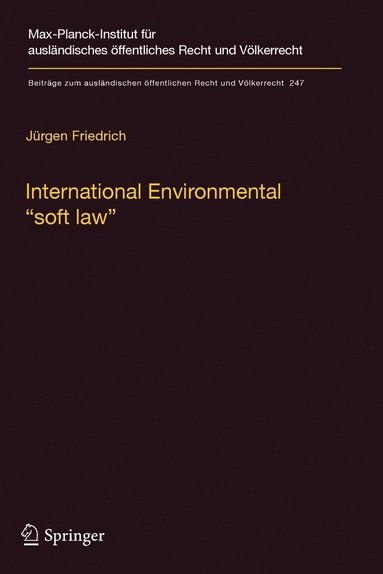 bokomslag International Environmental soft law