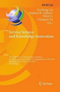 bokomslag Service Science and Knowledge Innovation