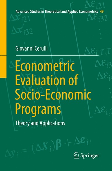 bokomslag Econometric Evaluation of Socio-Economic Programs