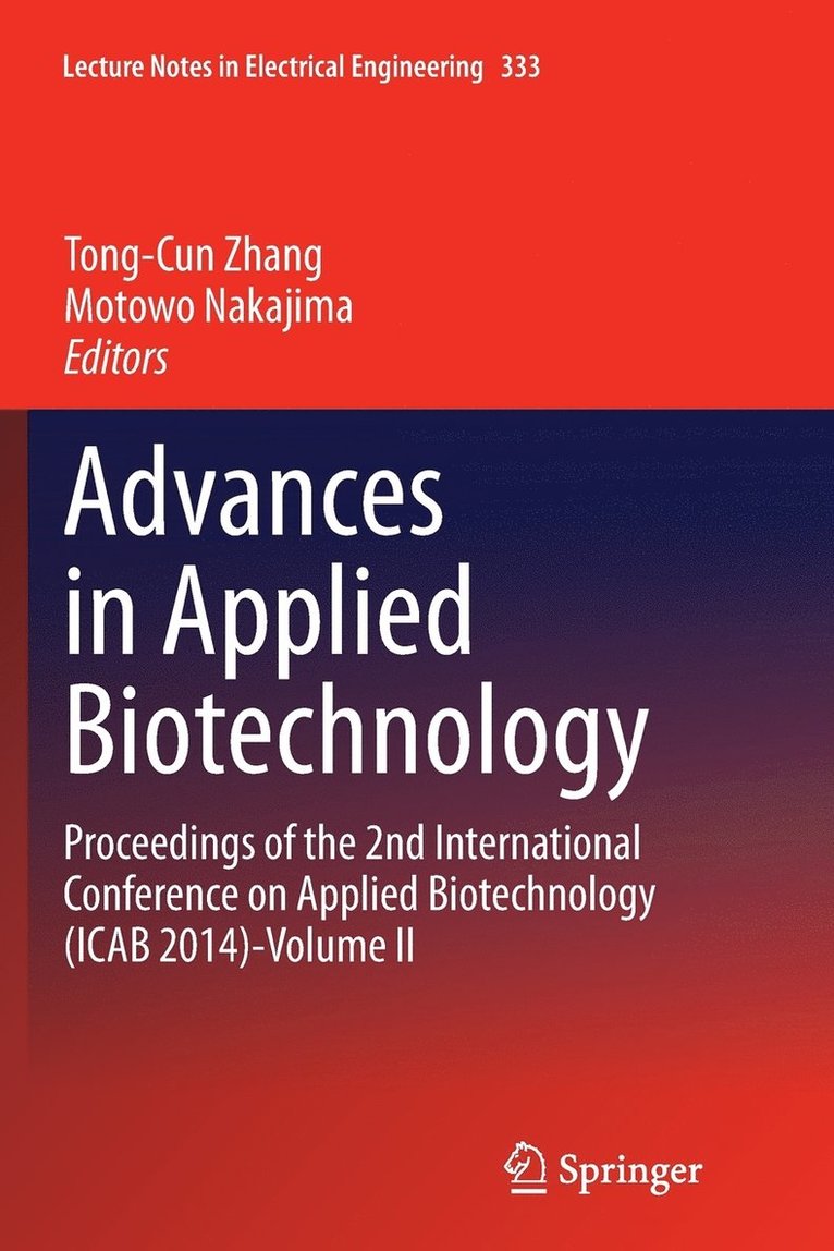 Tong-Cun Zhang, Motowo Nakajima - Advances in Applied Biotechnology, Häftad