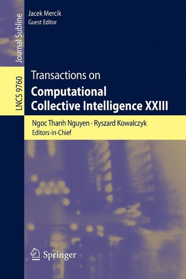 bokomslag Transactions on Computational Collective Intelligence XXIII