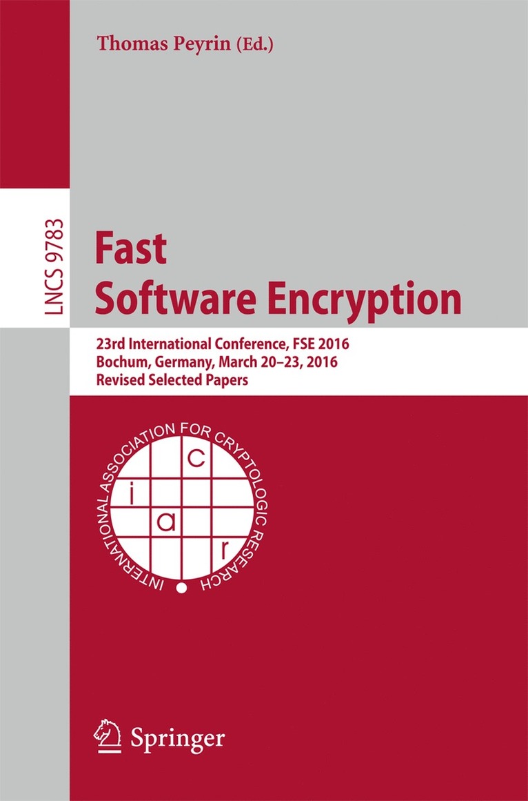Thomas Peyrin - Fast Software Encryption, Häftad