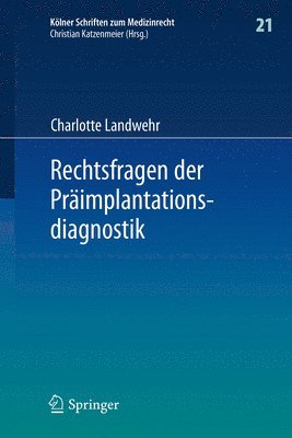 bokomslag Rechtsfragen der Primplantationsdiagnostik