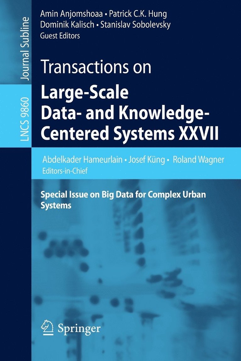 Transactions on Large-Scale Data- and Knowledge-Centered Systems XXVII 1