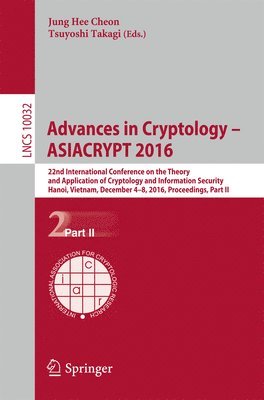 bokomslag Advances in Cryptology - ASIACRYPT 2016