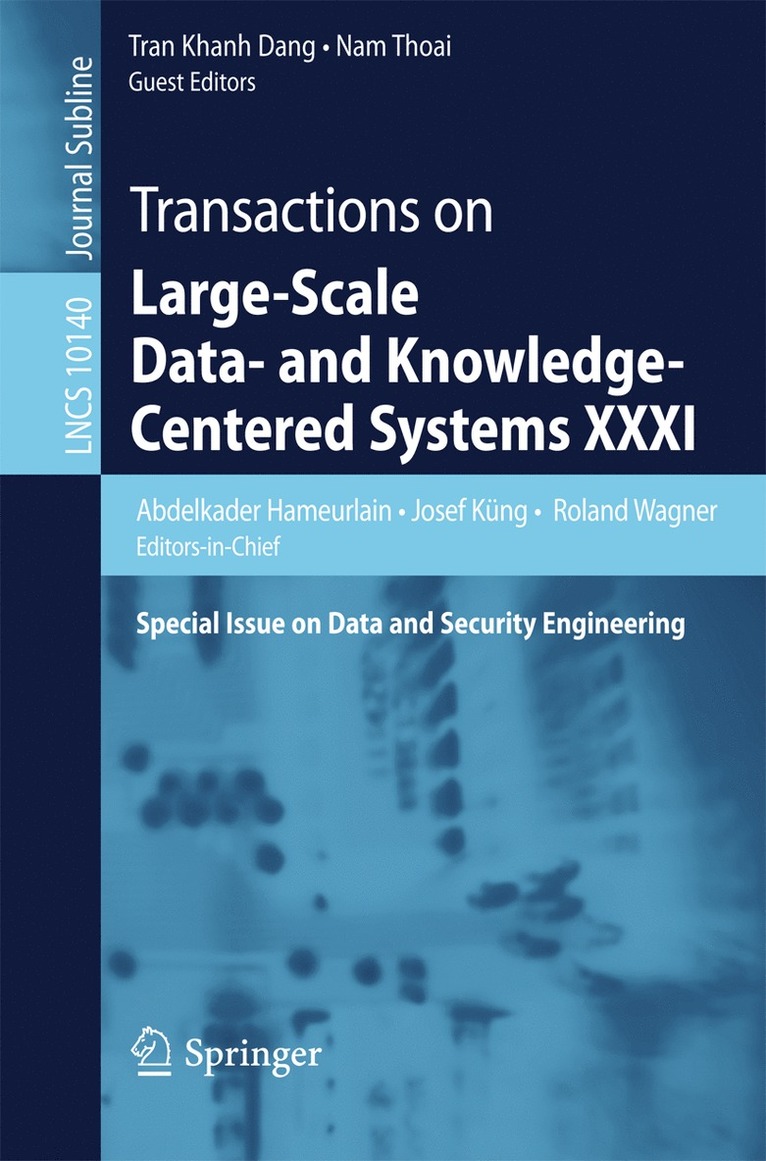 Transactions on Large-Scale Data- and Knowledge-Centered Systems XXXI 1