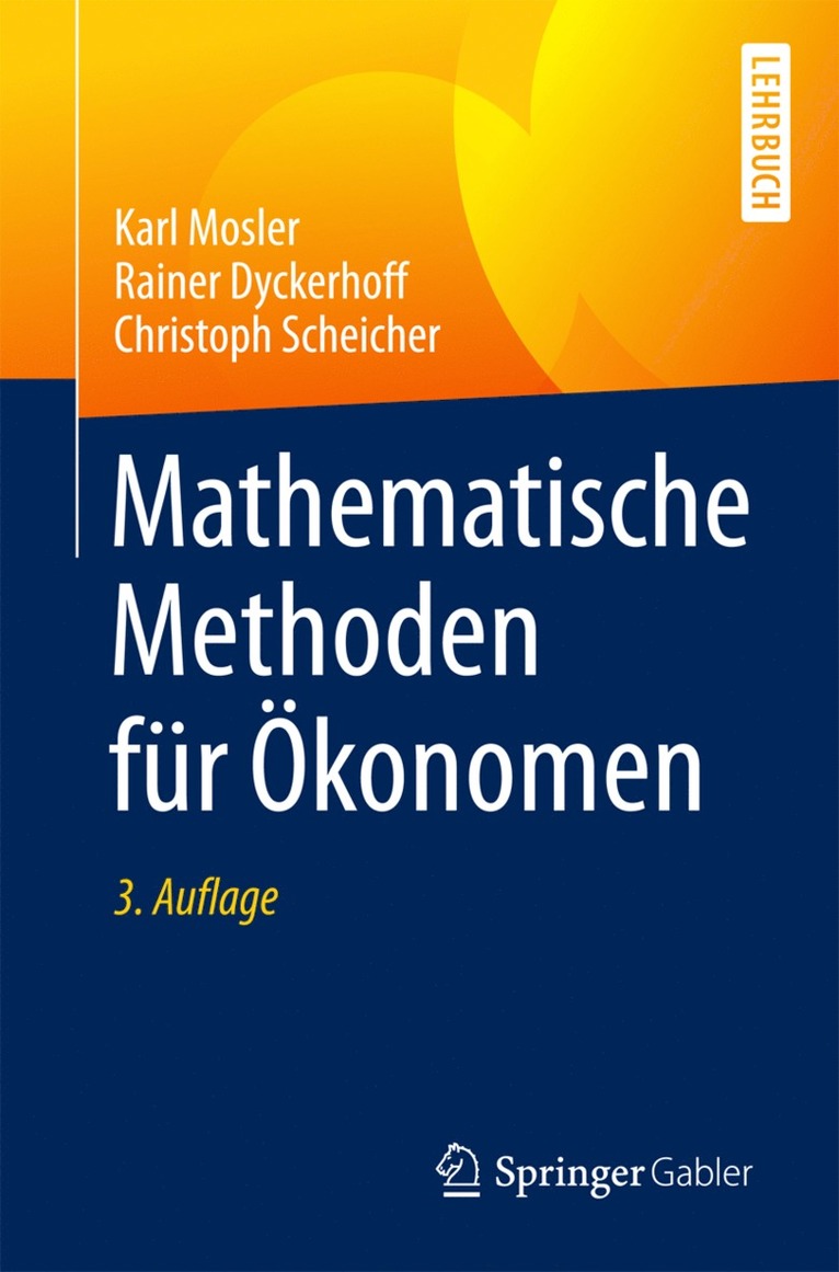 Mathematische Methoden fr konomen 1